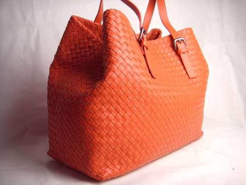 Bottega Veneta Lambskin Tote Bag 1026 orange